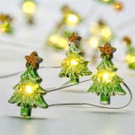 🎄 10ft 30 christmas tree led string lights - battery powered with 8 flicker modes, remote, and timer - perfect for festive decorations, christmas, and special occasions логотип