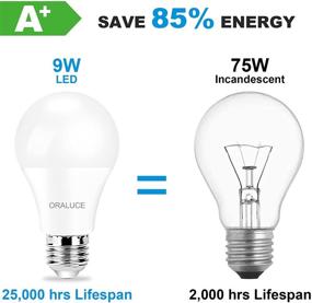 img 3 attached to 💡 ORALUCE Dimmable Lightbulbs: Energy-Efficient and Equivalently Bright