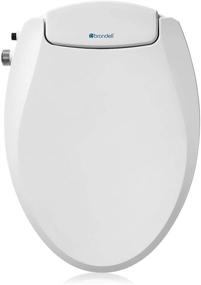 img 4 attached to 🚽 Brondell Swash S101: Non-Electric White Bidet Seat - Dual Nozzle System, Ambient Water Temperature – Easy Installation for Round Toilets