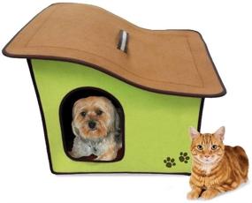 img 2 attached to 🏠 Penn Plax Portable Soft Dog House - Ideal for Smaller Dog Breeds