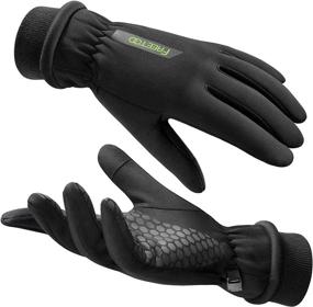 img 4 attached to 🧤 FREETOO Winter Gloves for Women - Windproof with Thermal Fleece Lining, [Anti-Slip] Touchscreen Running Gloves for Cold Weather