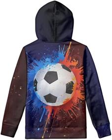 img 3 attached to 🧥 Pullover Sweatshirts for Kids Youth Boys - Warm Winter Hoodies with Pocket by FOR U DESIGNS: Maximizing Comfort and Style