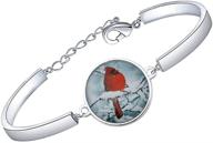 bobauna cardinal bracelet memorial bereavement girls' jewelry logo