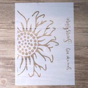 img 4 attached to 🌻 Decorative Sunflower Stencil Template for Painting on Walls, Furniture, and Crafts (A3 Size) - DIY Guide Included