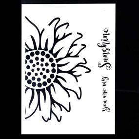 img 3 attached to 🌻 Decorative Sunflower Stencil Template for Painting on Walls, Furniture, and Crafts (A3 Size) - DIY Guide Included