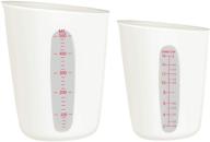 zuyee silicone measuring cups (2 cup + 1 cup) - flexible, stir, squeeze, pour baking cups - dishwasher safe, bpa free - ideal for coffee maker, butter, chocolate mixing, plaster - 500 ml + 250 ml logo