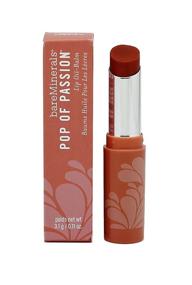 img 1 attached to bareMinerals Pop of Passion Oil Lip Balm, Nude Passion, 0.17g