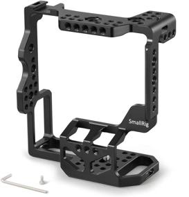 img 3 attached to 📷 SMALLRIG Camera Cage for Sony A7R III/A7 III with VG-C3EM Vertical Battery Grip - Ultimate ARRI Standard Compatible Solution with Cold Shoe, NATO Rail, and 3/8'' Locating Holes - Model 2176