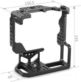 img 2 attached to 📷 SMALLRIG Camera Cage for Sony A7R III/A7 III with VG-C3EM Vertical Battery Grip - Ultimate ARRI Standard Compatible Solution with Cold Shoe, NATO Rail, and 3/8'' Locating Holes - Model 2176