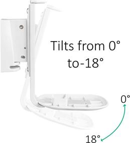 img 3 attached to 🔧 Универсальный регулируемый настенный кронштейн ynVISION для колонок Sonos One, One SL и Play:1 - Легкая установка, Пара, Белый.