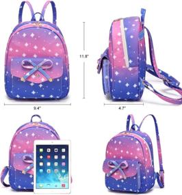 img 3 attached to Рюкзак Fashion Bowknot Galaxy School