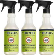 🍋 mrs. meyer's lemon verbena multi-surface cleaner spray - everyday cleaning solution for countertops, floors, walls & more - pack of 3 bottles (16 fl oz ea.) логотип