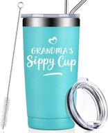 🎁 best grandma gifts from granddaughter and grandchildren: funny tumbler cup for mother's day, christmas, birthday - ideal present for grandson, grandkids, new nana, granny, mom логотип