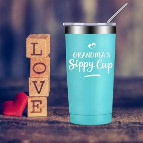 img 1 attached to 🎁 Best Grandma Gifts from Granddaughter and Grandchildren: Funny Tumbler Cup for Mother's Day, Christmas, Birthday - Ideal Present for Grandson, Grandkids, New Nana, Granny, Mom