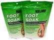 relief md 16 ounce foot 2 pack logo