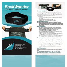 img 3 attached to 🎗 GNR BackWonder SI Joint Belt - Pelvis and Lower Back Support, Sciatica and Lumbar Pain Relief - Comfortable SI Brace for Women and Men, with Offset Buckle for Enhanced Fit (Small)