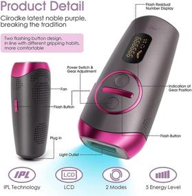 img 3 attached to Ciirodke IPL Hair Removal Device: Upgraded 999,999 Flashes for Painless Hair Removal at Home - For Women and Men