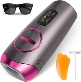 img 4 attached to Ciirodke IPL Hair Removal Device: Upgraded 999,999 Flashes for Painless Hair Removal at Home - For Women and Men