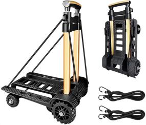 img 4 attached to 🛒 Folding Portable Construction Adjustable Shopping: The Ultimate On-the-Go Solution
