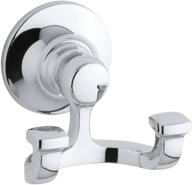 💎 kohler bancroft collection robe hook in polished chrome - k-11414-cp: enhance your bath with style and functionality logo