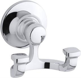 img 2 attached to 💎 KOHLER Bancroft Collection Robe Hook in Polished Chrome - K-11414-CP: Enhance Your Bath with Style and Functionality