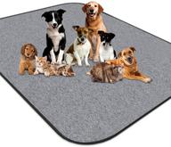 🐶 newoer upgrade heavy absorbency non-slip washable dog pee pads: reusable 72x72 inch anti-tear puppy training pad for housebreaking, whelping, incontinence & playpen crate logo