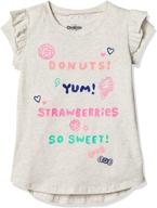 peach stripe short sleeve tunic: trendy girls' clothing for tops, tees & blouses logo