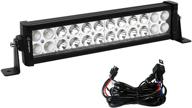🚙 yitamotor led light bar wiring harness - 72w 14 inch led work light spot flood combo - led light pods for offroad driving - waterproof & compatible with 4wd atv 4x4 suv truck boat car 12v logo