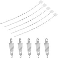 🧵 zzhxsm long needle threader with 20cm length for easy thread threading - ideal for embroidery, cross stitch, and diy sewing crafts - includes small needle threaders logo