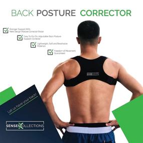 img 3 attached to Comfortable and Adjustable Back Posture Corrector for Men and Women - Effectively Relieve Neck, Shoulder, and Back Pain Under Clothes