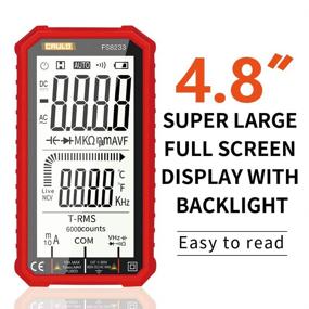 img 3 attached to CRULO Digital Multimeter NCV Auto-Ranging 6000 Counts TRMS: Voltage Current Resistance Continuity Tester with Full-Screen Display