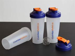 img 1 attached to 🥤 Stainless Steel Ball Blender Technology - Classic Protein Shaker Bottle by Nutrition Outlet