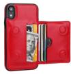 iphone xr wallet case credit card holder cell phones & accessories logo