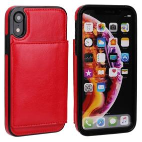 img 2 attached to IPhone XR Wallet Case Credit Card Holder Cell Phones & Accessories