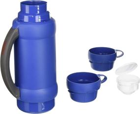 img 1 attached to 🍶 Thermos 3410USP 'Add-a-cup' 35 OZ. Beverage Bottle - Versatile & Colorful!