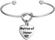 feelmem bridesmaid heart shaped bracelet personalized girls' jewelry logo