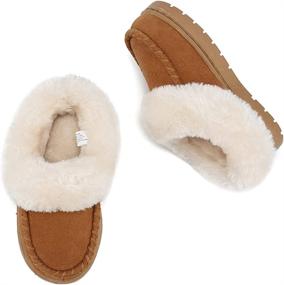 img 3 attached to Toddler Slippers Comfort Protection U421WETBT D Chestnut 24 Boys' Shoes : Slippers