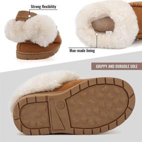 img 2 attached to Toddler Slippers Comfort Protection U421WETBT D Chestnut 24 Boys' Shoes : Slippers