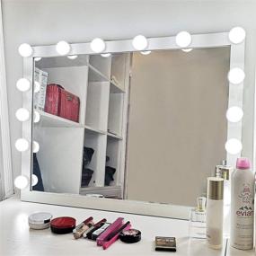 img 3 attached to 💡 SICCOO RGB Colorful DIY Hollywood Lighted Makeup Vanity Mirror Dimmable Lights - 14-Bulb Kit with RGB (Mirror Not Included)