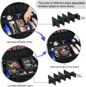 img 2 attached to 💄 Chomeiu Portable Cosmetics Organizer: A Compact and Customizable Solution