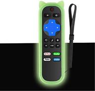 hu-rcris-21g replacement remote compatible with all hisense roku tvs, universal remote for hisense smart roku tvs with luminous protective case logo