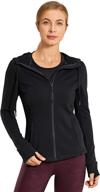 🧥 cosy and stylish: crz yoga women's full zip cotton hoodie track jacket with thumbholes логотип