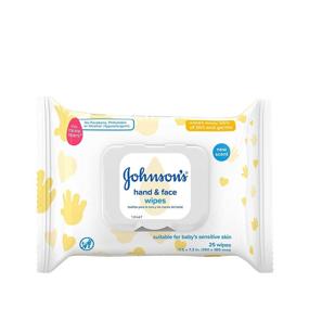 img 4 attached to Johnson's Hand & Face Baby Sanitizing Wipes for Travel and On-the-Go, Tear-Free Formula, No Parabens or Alcohol, Pack of 4, 25 ct each