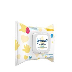 img 3 attached to Johnson's Hand & Face Baby Sanitizing Wipes for Travel and On-the-Go, Tear-Free Formula, No Parabens or Alcohol, Pack of 4, 25 ct each
