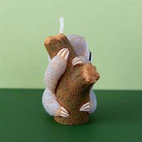 img 1 attached to Cute Baby Sloth Birthday Candle for Baby Shower and Party Celebration