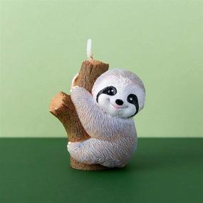 img 2 attached to Cute Baby Sloth Birthday Candle for Baby Shower and Party Celebration