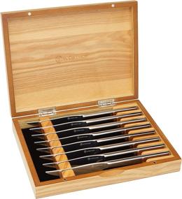 img 4 attached to 🍖 Wusthof Stainless Mignon Steak Set: 8-Piece Collection in Exquisite Olivewood Box