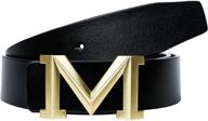 47 3-inch italian leather buckle - 38 mm logo