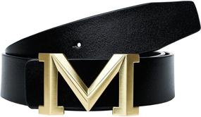 img 4 attached to 47 3-Inch Italian Leather Buckle - 38 mm