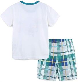 img 3 attached to 🩳 FreeLu Kids Cotton Clothing Sets - T-Shirt and Shorts Bundle for Girls and Boys (Pack of 2) - Sizes 1-7 Toddler